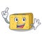 Finger gouda cheese mascot cartoon