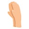 Finger hand clap icon cartoon vector. Applause crowd