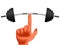 Finger holding weights