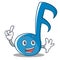 Finger Music Note Character Cartoon