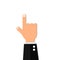 Finger point hand show vector