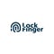 finger print fingerprint lock security safe logo