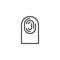 Finger print outline icon