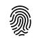 Finger print vector icon