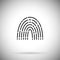 Finger print vector icon