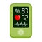 Finger pulse oximeter, oxygen saturation meter