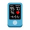 Finger pulse oximeter vector icon