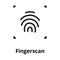 Finger scan Line icon