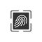 Finger scanner icon. Element of internet security icon for mobile concept and web apps. Detailed Finger scanner icon can be used f