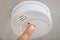 Finger testing smoke detector