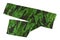 Fingerless sleeve in green camouflage patterns to cover and protect arm from harmful sun, UV ray