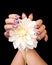 Fingernails and flower