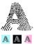 Fingerprint Alphabet Letter A