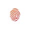 Fingerprint finger print ID or fingerprint for unlock flat icon vector for apps with security unlock