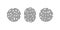 Fingerprint icons. Thumb finger logo. Print of unique thumbprint. Personal id identity. Biometric password human. Press finger,