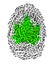 Fingerprint leaf green sustainable energy ecology