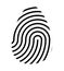 Fingerprint logo vector symbol icon design.