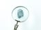 Fingerprint through magnifying glass