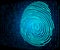 Fingerprint scanning technology background binary code