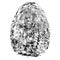 Fingerprint, silhouette vector. Dactylogram isolated on white background.