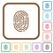 Fingerprint simple icons