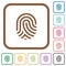 Fingerprint simple icons