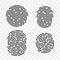 Fingerprint vector finger print logo line icons