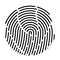 Fingerprint. Vector illustration. Security system. Digital lock