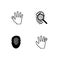 Fingerprints scaning and security theme EPS 10 vector format