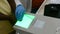 Fingerprints, taking fingerprints on scanner  for identification