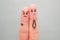 Fingers art of couple. Concept of man harassing woman at work