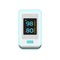 Fingertip blood oxygen monitor with digital display.