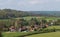 Fingest Buckinghamshire UK: Panoramic landscape photo of the characterful village of Fingest in the Chiltern Hills.