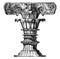 Finial of the Choragic Monument of Lysicrates, first place trophy,  vintage engraving