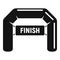 Finish arch icon, simple style