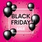 The finished design of the poster, banner or flyer `Black Friday`