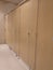 Finished Toilet partition wood laminate pattern wall