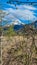 Finkenstein - Scenic view of majestic snow capped mountain peak Mittagskogel in wild Karawanks, Carinthia, Austria