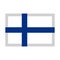 Finland flag pixel art cartoon retro game style