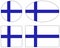 Finland flag - Scandinavian country in Northern Europe