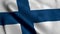 Finland Flag. Waving Fabric Satin Texture of the Flag of Finland 3D illustration
