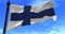 Finland flag in the Wind