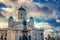 Finland, Helsinki, view of the monument to Emperor Alexander 2 C