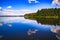 Finland lake landscape at summer