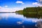 Finland lake landscape at summer