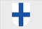 Finland national flag shield