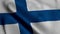 Finland Satin Flag. Waving Fabric Texture of the Flag of Finland, Real Texture Waving Flag of the Finland