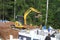 Finland: Sauna Construction - Excavator and Compactor