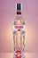 Finlandia natural flavoured cranberry vodka on gradient background.