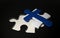 Finlandian Flag Puzzle Piece - Flag of Finlandia